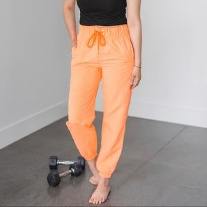 Orange Track Pants